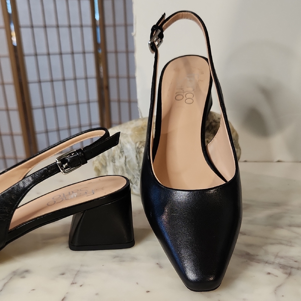 ❤️ Franco Sarto | Jacer Black Slingback Heels